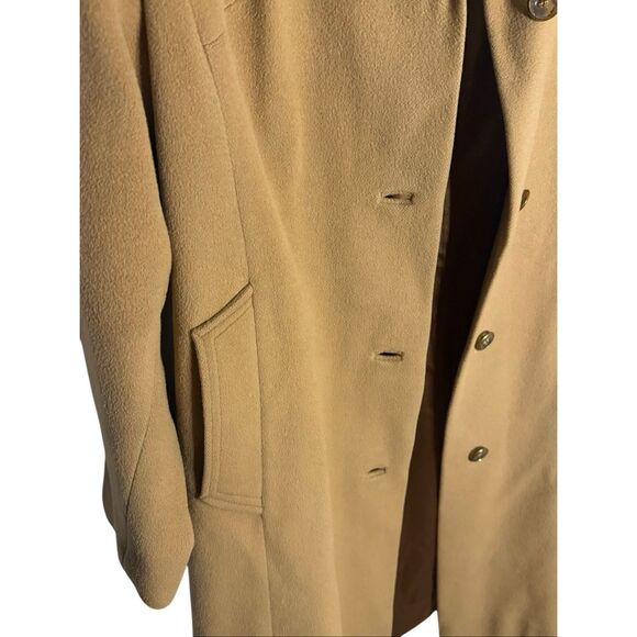 Amicale Cashmere Camel Color Coat With Pockets - Picture 3 of 4